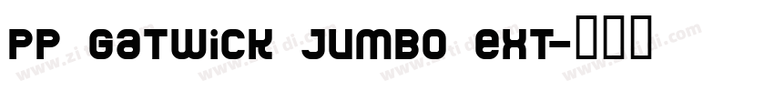 PP Gatwick Jumbo Ext字体转换